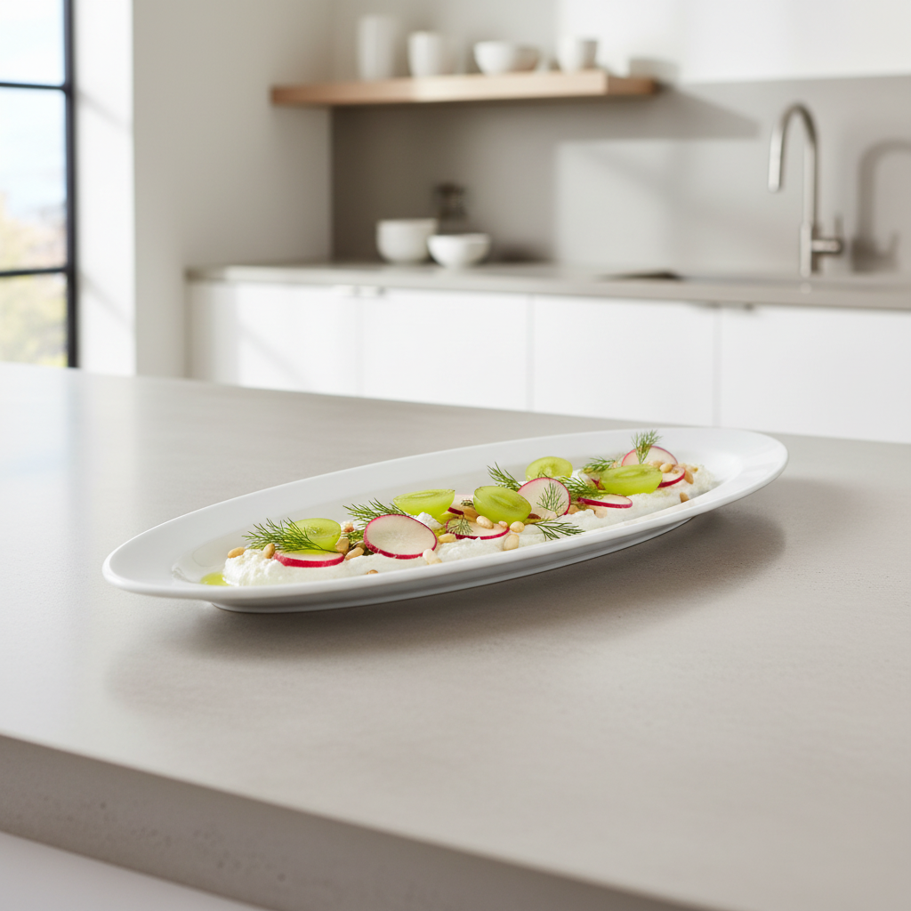 Porcelain Narrow Oval Platter