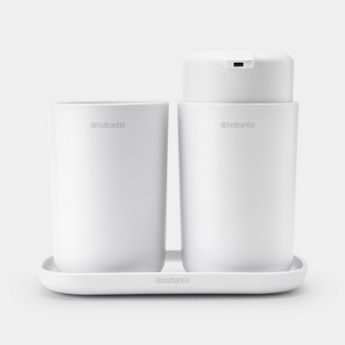 3 Piece Brabantia ReNew Bathroom Accessory Set