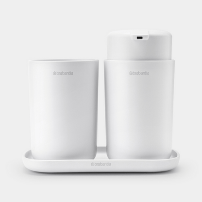3 Piece Brabantia ReNew Bathroom Accessory Set