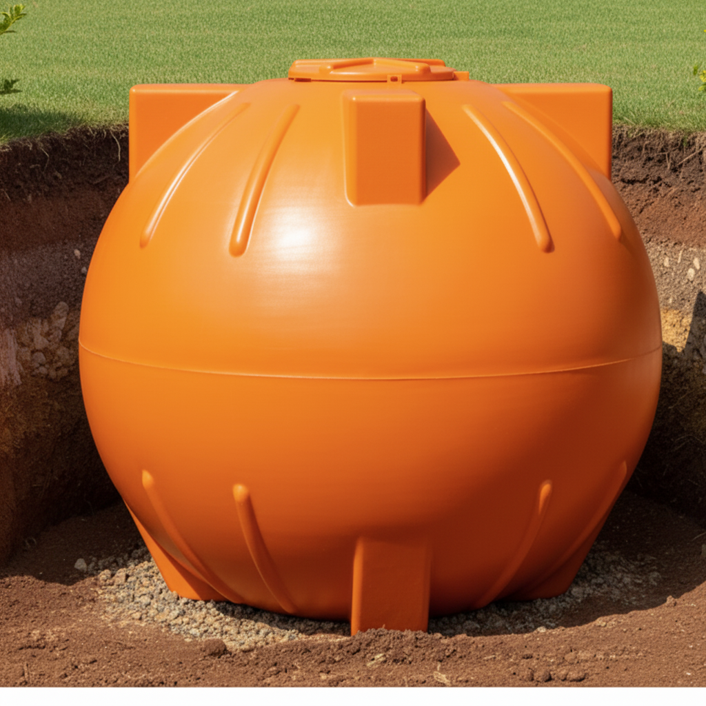 2000L Spherical Underground Water Tank, LACSPH02