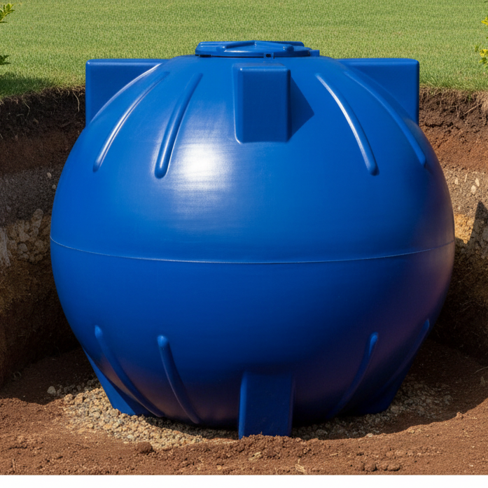 2000L Spherical Underground Water Tank, LACSPH02