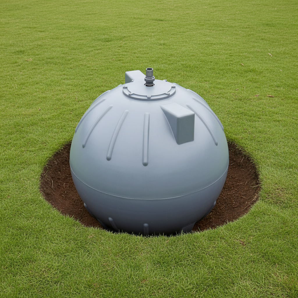 5000L Spherical Underground Water Tank, LACSPH04