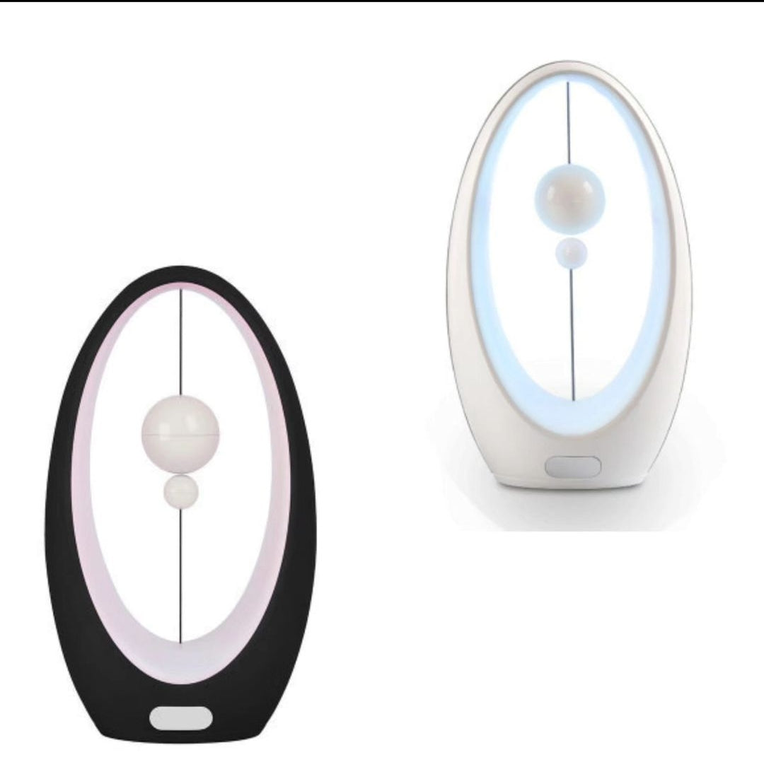 Creative magnetic LED bedside lamp with multicolor lighting, USB power, and non-slip silicone base