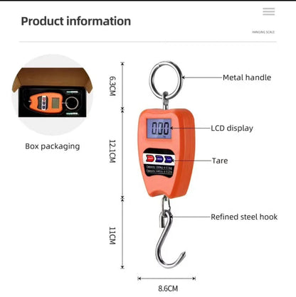 Digital Portable Hanging Scale With An LCD Display