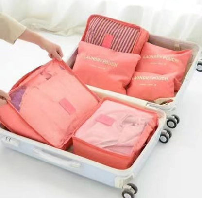 6 pcs  Travel /Suitcase Organizers