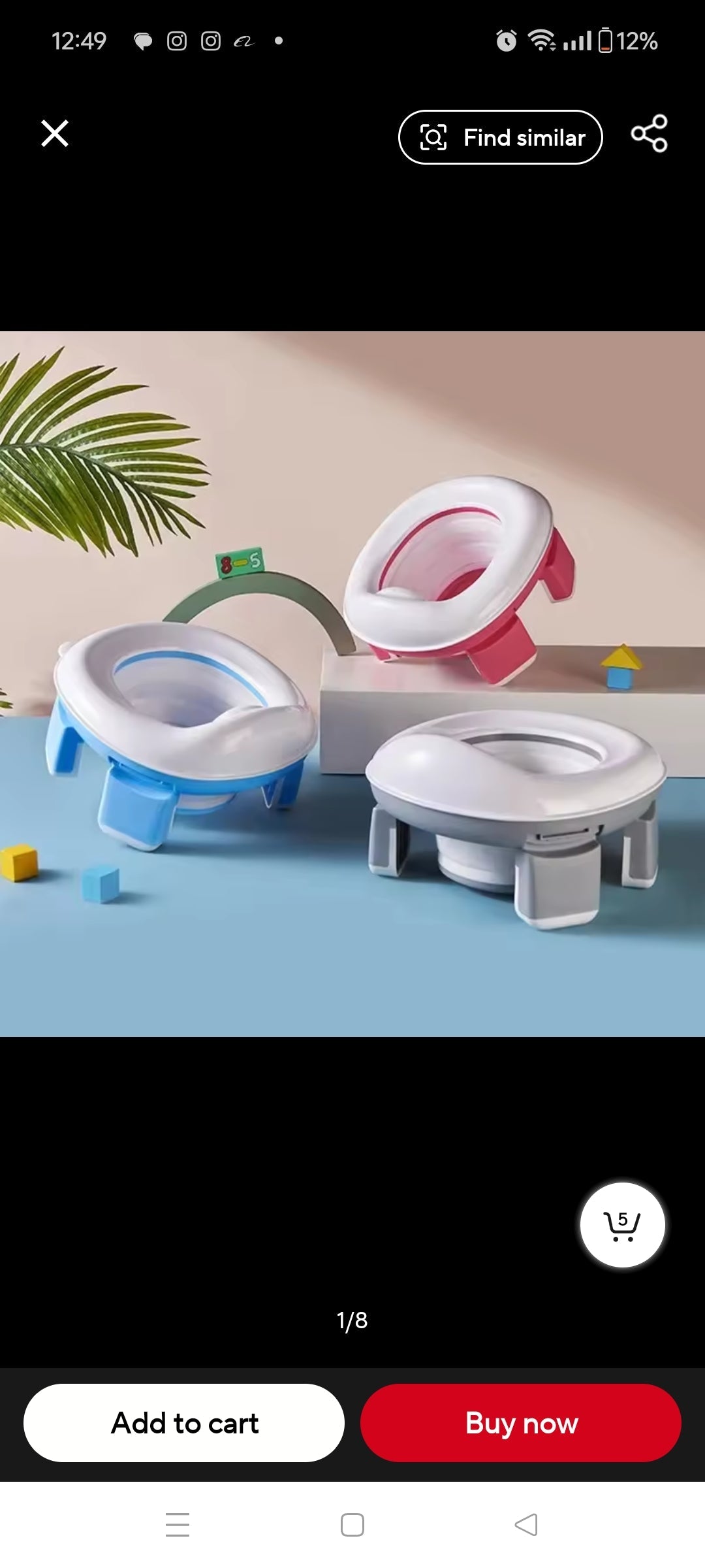 Foldable Portable Traininig potty