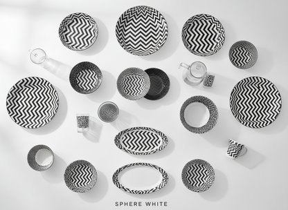 Luminarc Ambiente Sphere White Dinner Set 46 Pieces -V1568