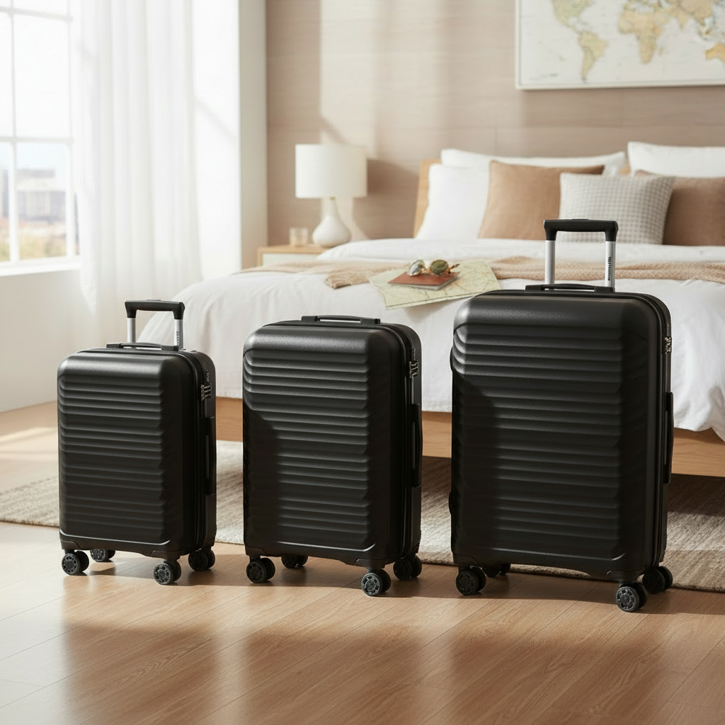 Dawood Lifestyle & Gadgets kes 3 Piece Hardshell Luggage Set 20 24 28 Inch Spinner Suitcases
