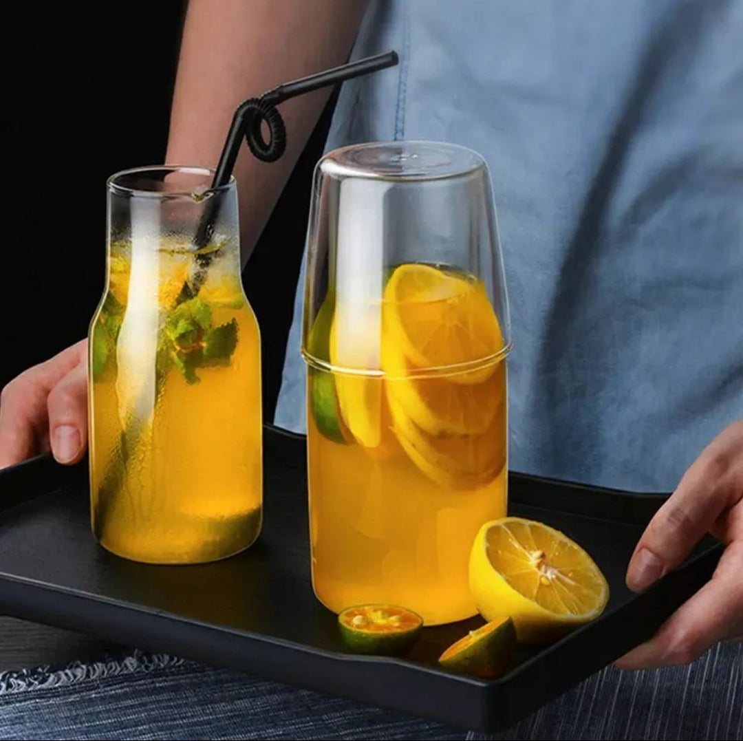 Bedside Night Water Bottle with Glass