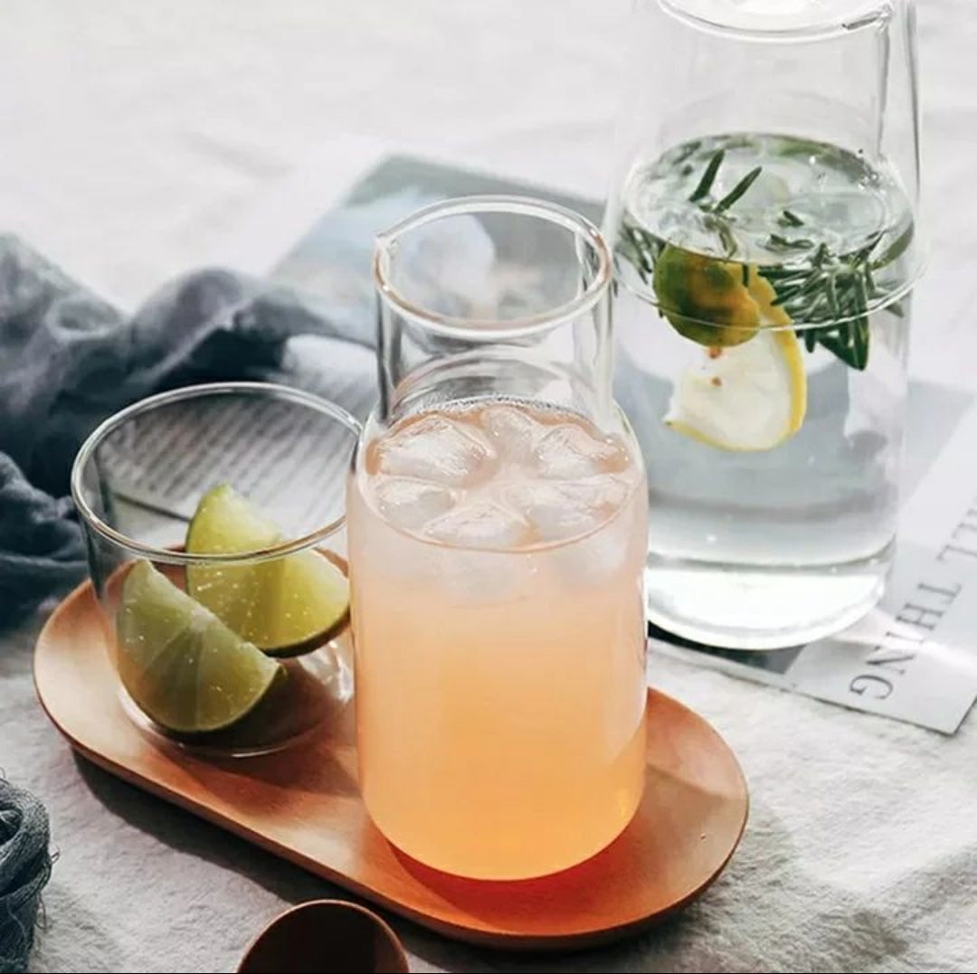 Bedside Night Water Bottle with Glass