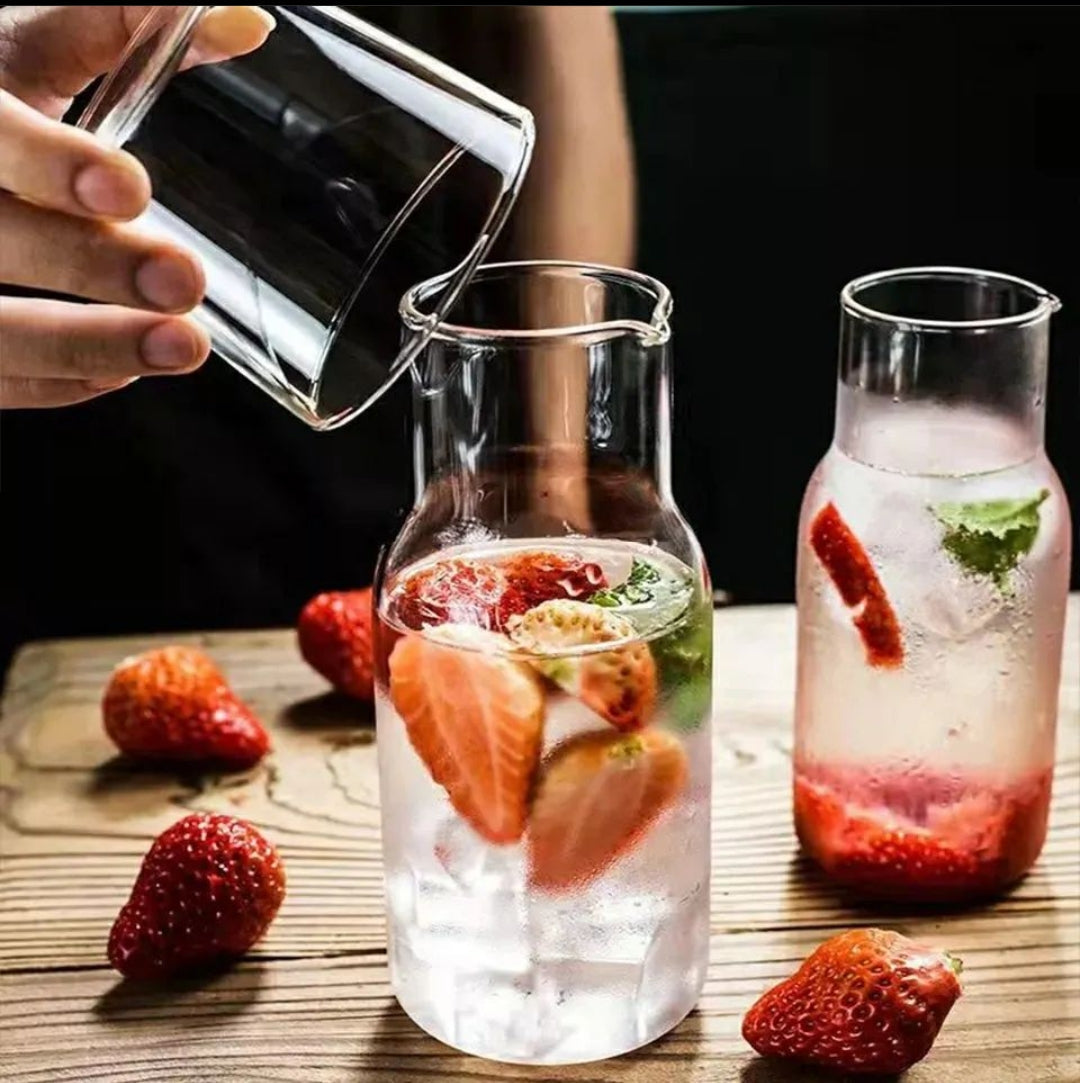 Bedside Night Water Bottle with Glass