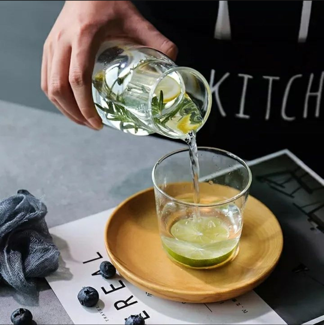 Bedside Night Water Bottle with Glass