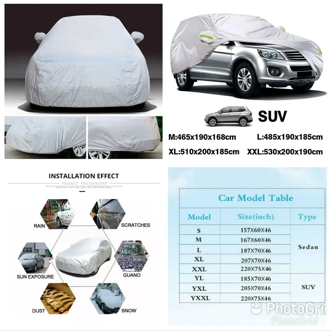 Universal grey Car Cover