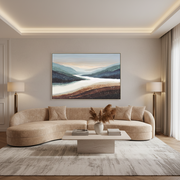 Framed Landscape Printed Oil Painting Wall Art 120 By 80 Cm With Nature Inspired Desig