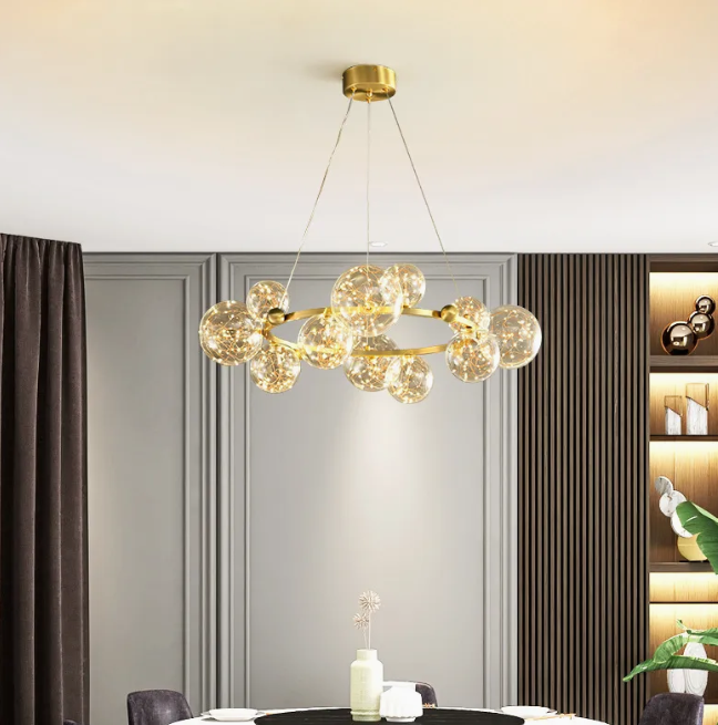 12-Bubble LED Chandelier