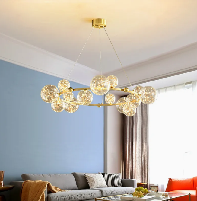 12-Bubble LED Chandelier