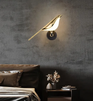 Wall Mounted Bird Light Fixture