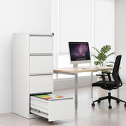 4 drawer vertical steel filing cabinet with central lock and anti-tilt mechanism 4D-2 - Dawood Lifestyle & Gadgets ke
