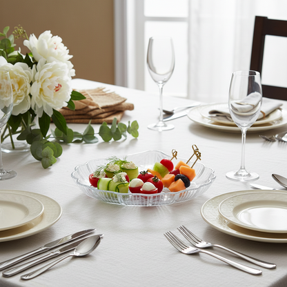 Shell Shaped Glass Plate