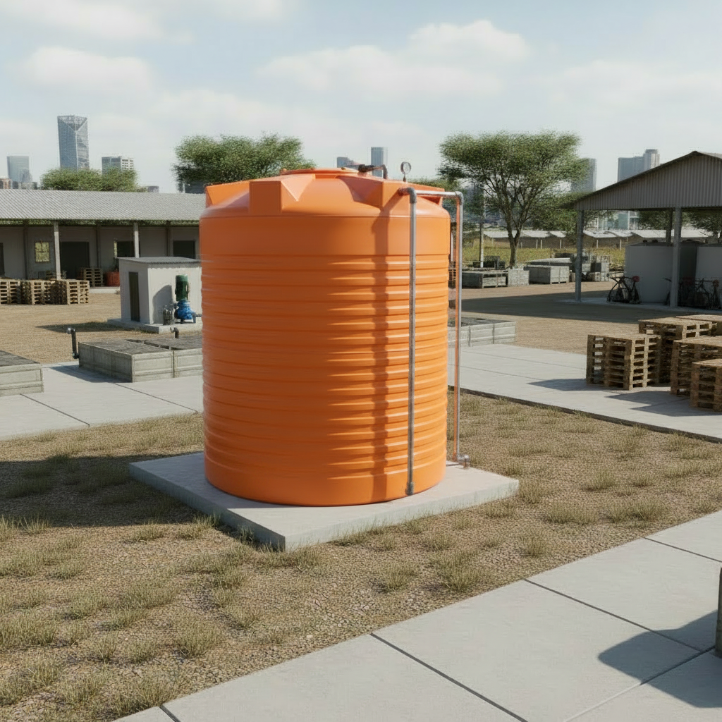 5000L   Deluxe Cylindrical Water Tank