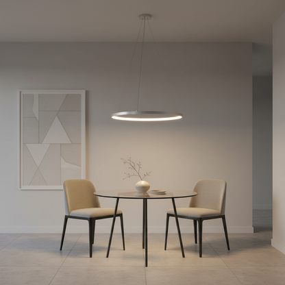 Circular LED Pendant Light – WH 9851-30-WH-WW