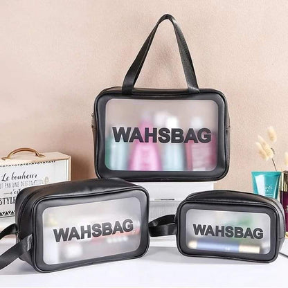 3 in 1 waterproof cosmetics and wash bags set for travel and toiletry storage