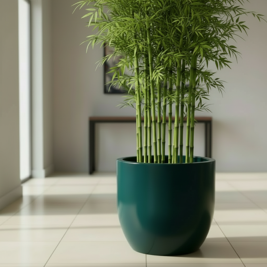Round Planter with Smooth Finish