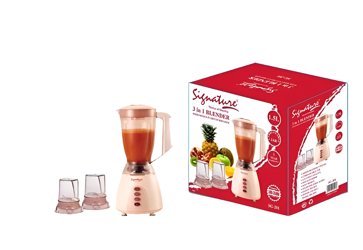 3-in-1 Blender with Grinder and Juicer