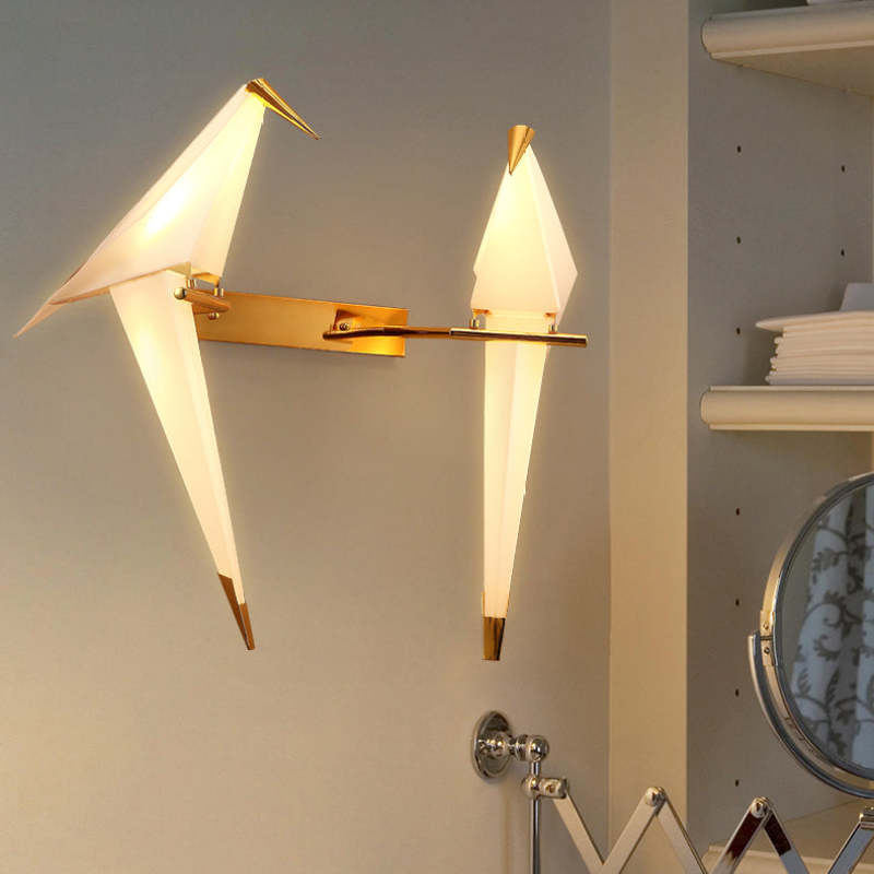 Origami Bird LED Wall Sconce Light