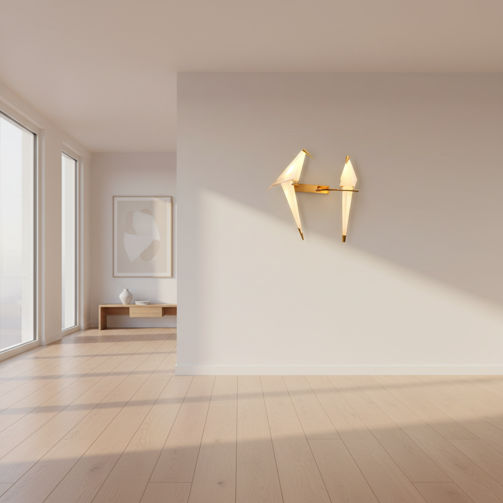 Origami Bird LED Wall Sconce Light