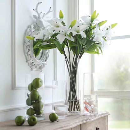 Cylindrical Glass Vase-20, 30, 40, And 57cm high