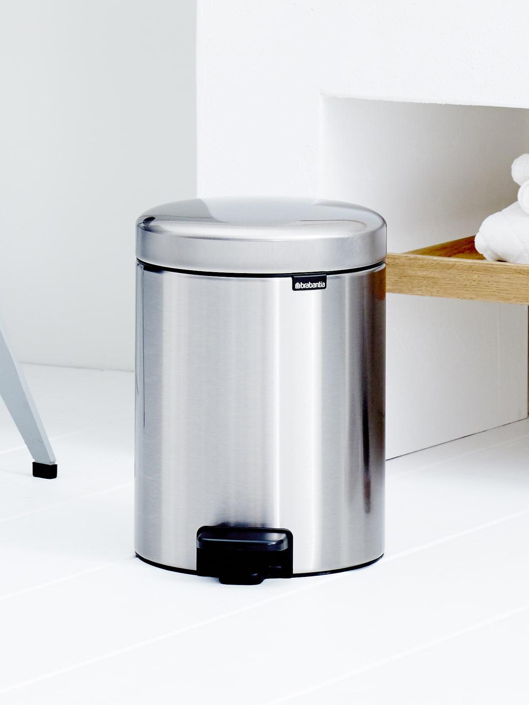 NewIcon Pedal Waste Bin – Brilliant Steel