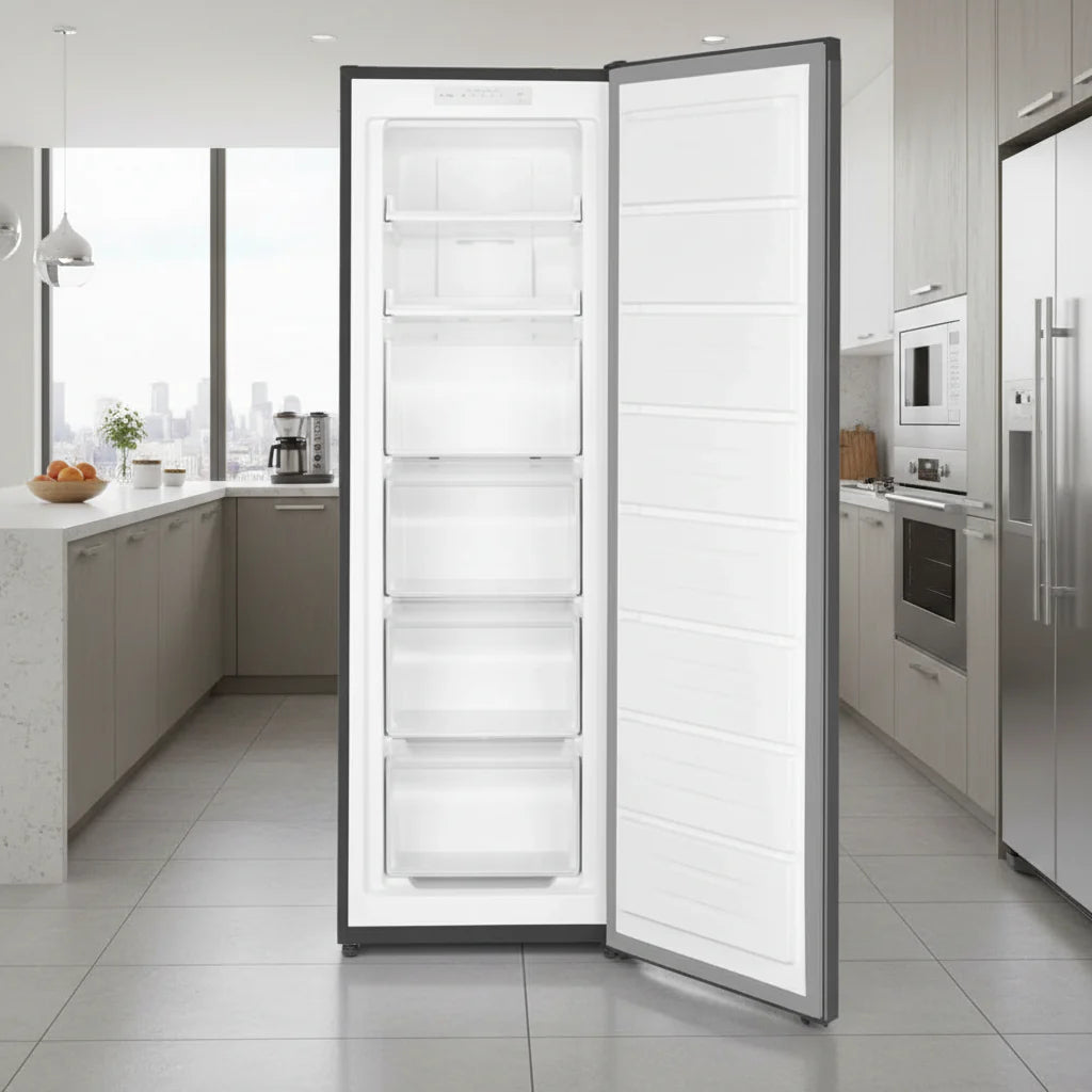 204L No Frost Upright Freezer Night Grey VUF-204NRAG