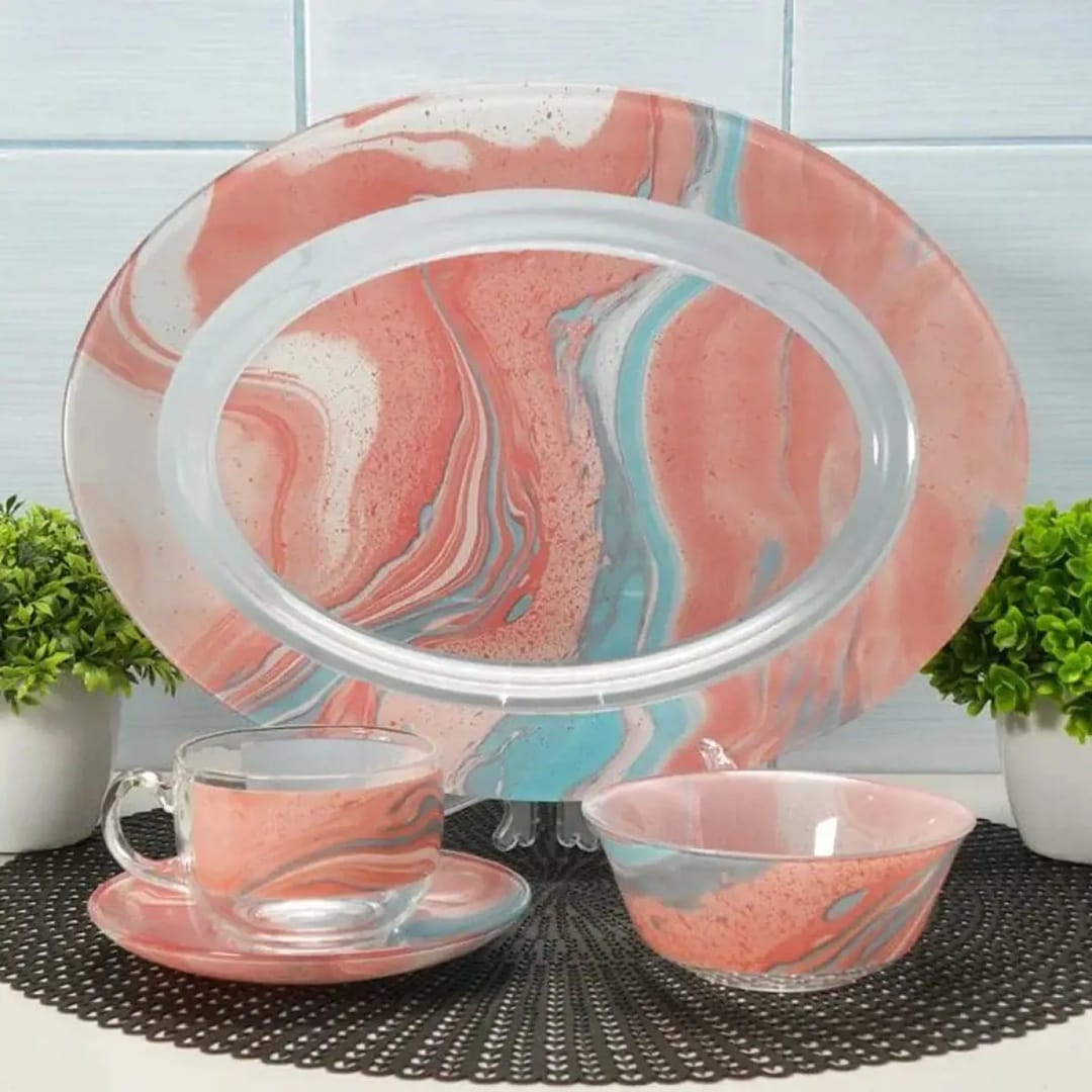 Luminarc Simply Justie Glass Dinner Set, 46pc- V8588
