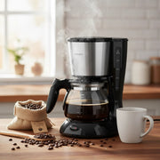 Daily Collection 1.2L coffee maker with 1000W power, AromaTwister technology, drip-stop system, and auto shut-off for fast and consistent coffee brewing HD7462/20.