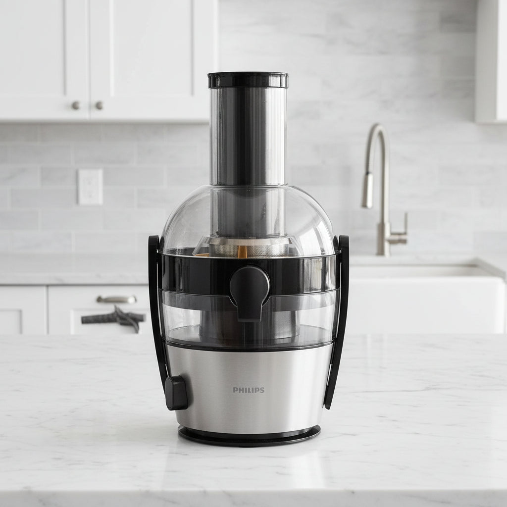 Philips Viva Collection Juicer – 700W, 2L Pulp Container, XL Feeding Tube HR1863/22