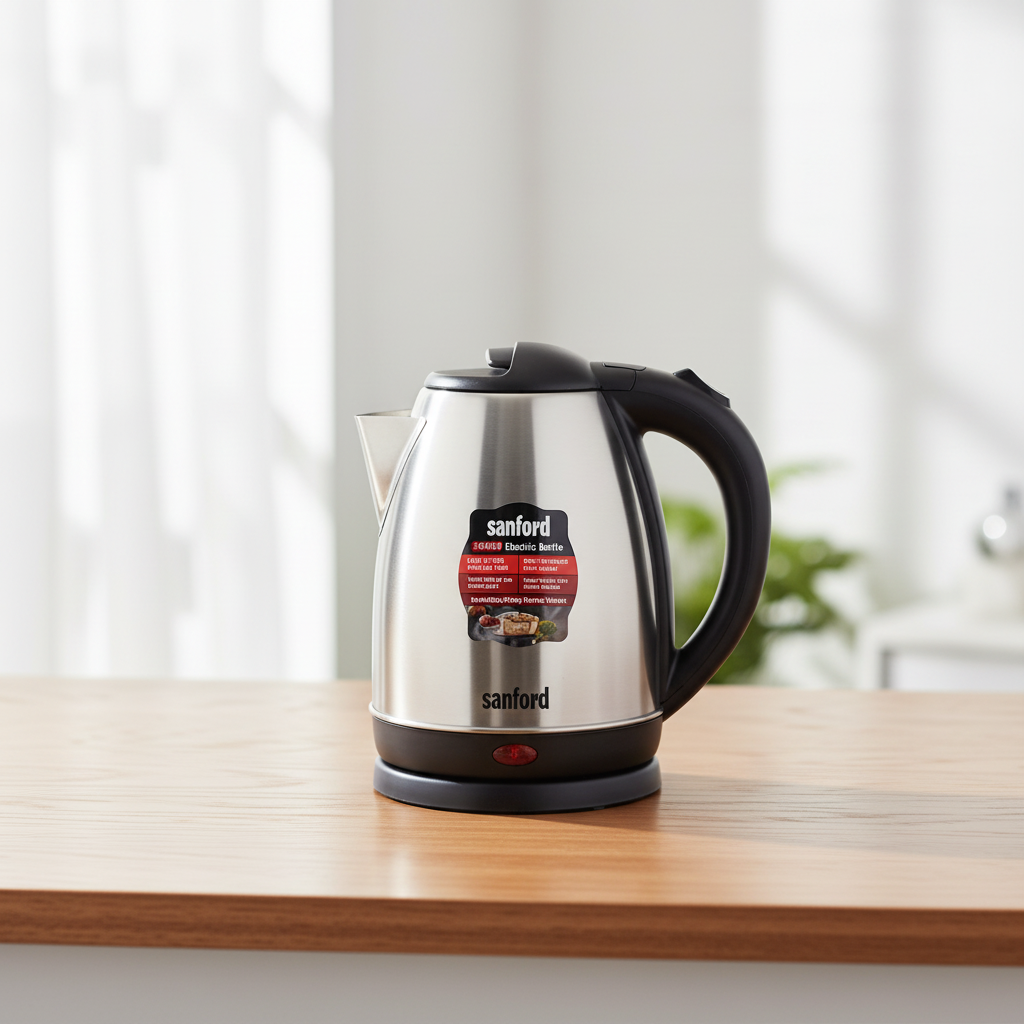 Dawood Lifestyle & Gadgets ke stainless steel cordless electric kettle with 360-degree rotational base SF3343EK