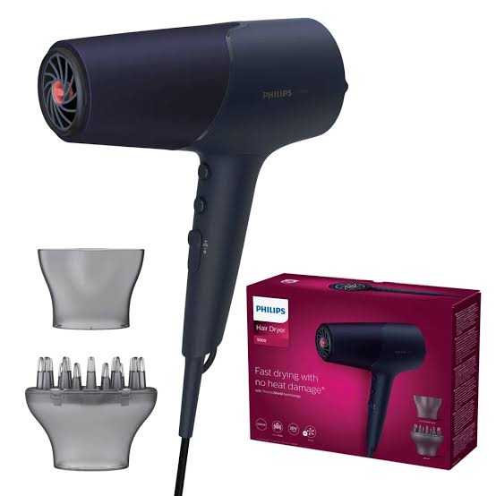 Philips 5000 Series Hair Dryer with ThermoShield Technology and 4x Ionic Care BHD510/03