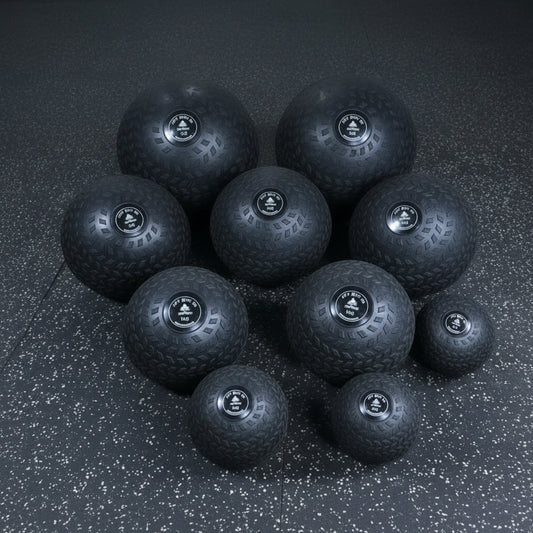 Non-Bounce Textured Rubber Weighted Medicine Slam Ball