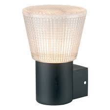 Black Aluminium Outdoor Wall Lamp with E27 Holder LL 506A-BK