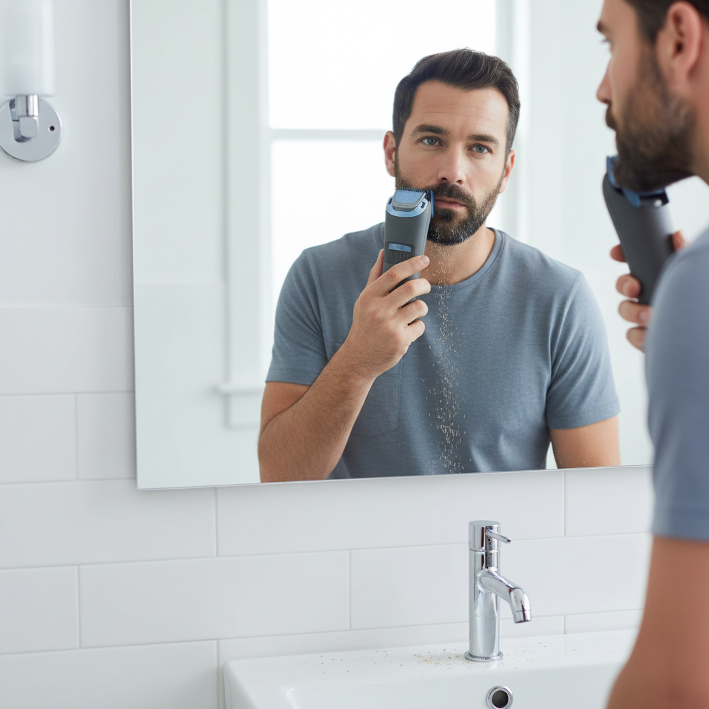 Dawood Lifestyle & Gadgets ke Philips 3000 Series beard trimmer with rounded tip blades 20 length settings 0.5mm precision steps waterproof design and 60 minutes cordless runtime for precise beard trimming and grooming