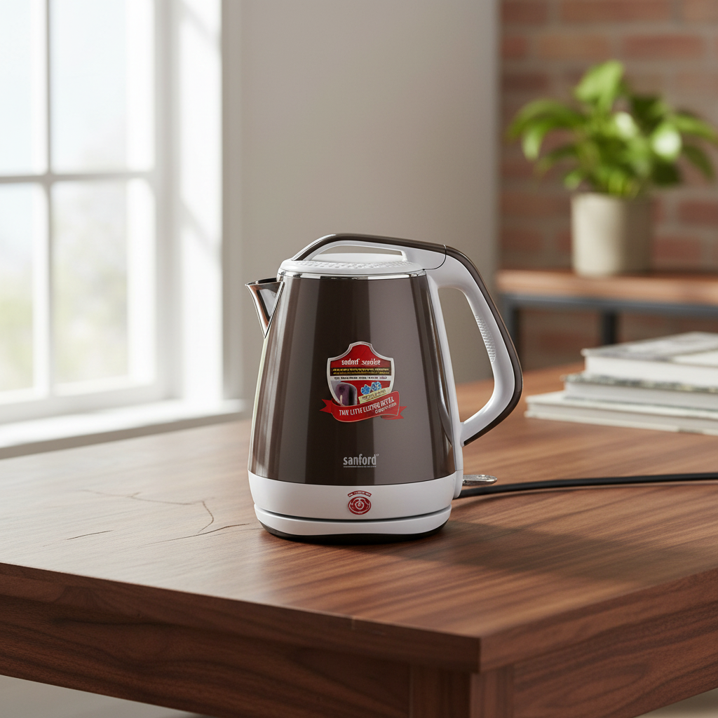 Sanford 1.7L Double-Layer Electric Kettle with Cool-Touch Body - SF3364EK