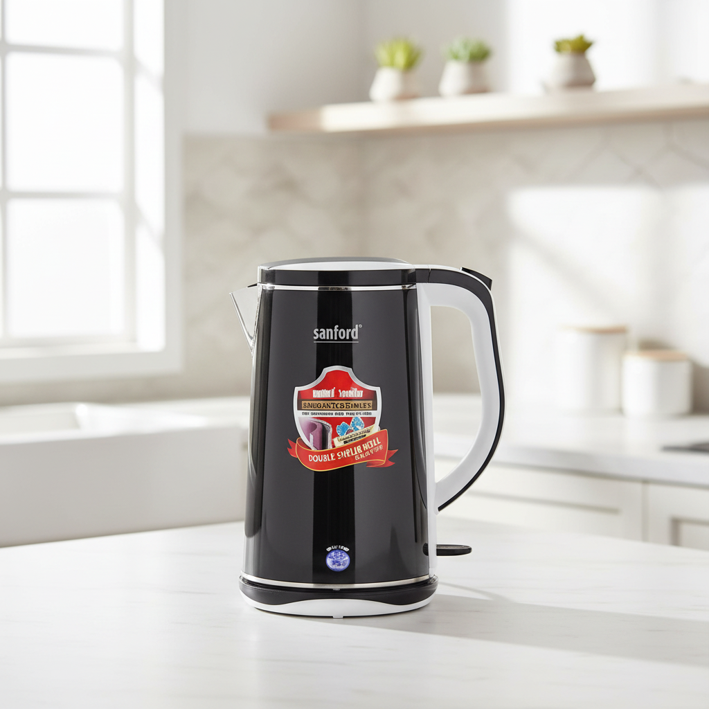 Dawood Lifestyle & Gadgets ke Sanford 1.7L double-layer electric kettle with cool-touch body SF1869EK