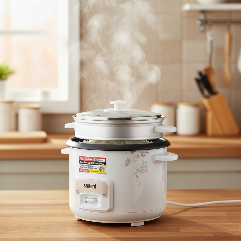 Dawood Lifestyle & Gadgets ke Sanford 1.5L rice cooker with non-stick inner pot SF1160RC