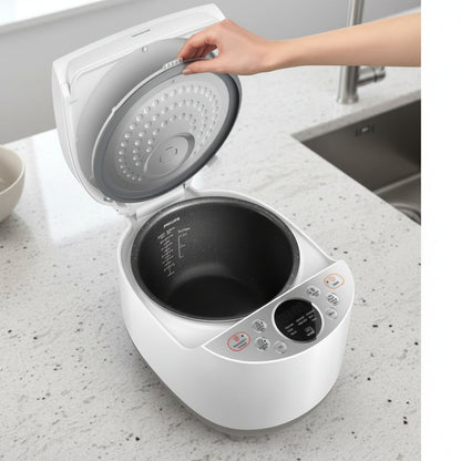 Digital Rice Cooker – 1.8L Capacity, Smart 3D Heating, 10 Cooking Menus HD4515/55