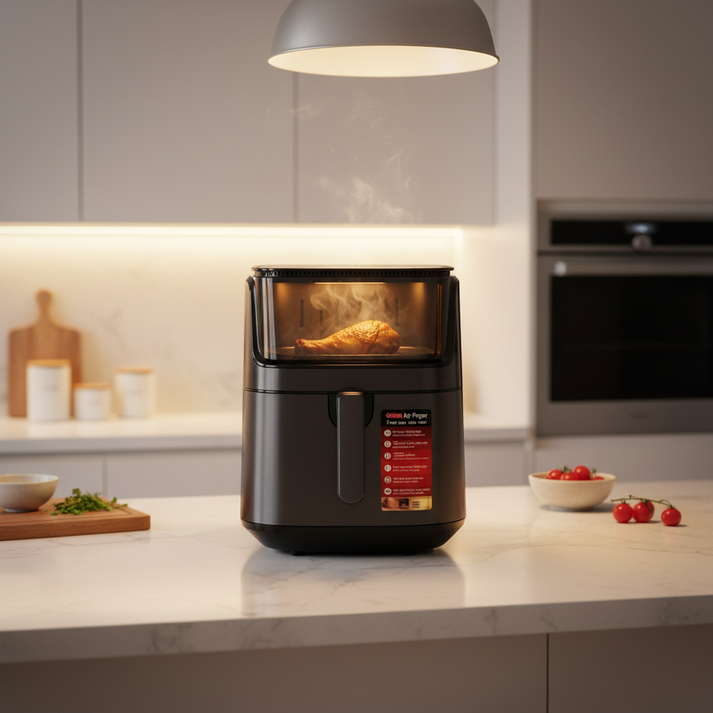 Dawood Lifestyle & Gadgets ke Sanford 8.0L air fryer with touch-screen display SF2458AF