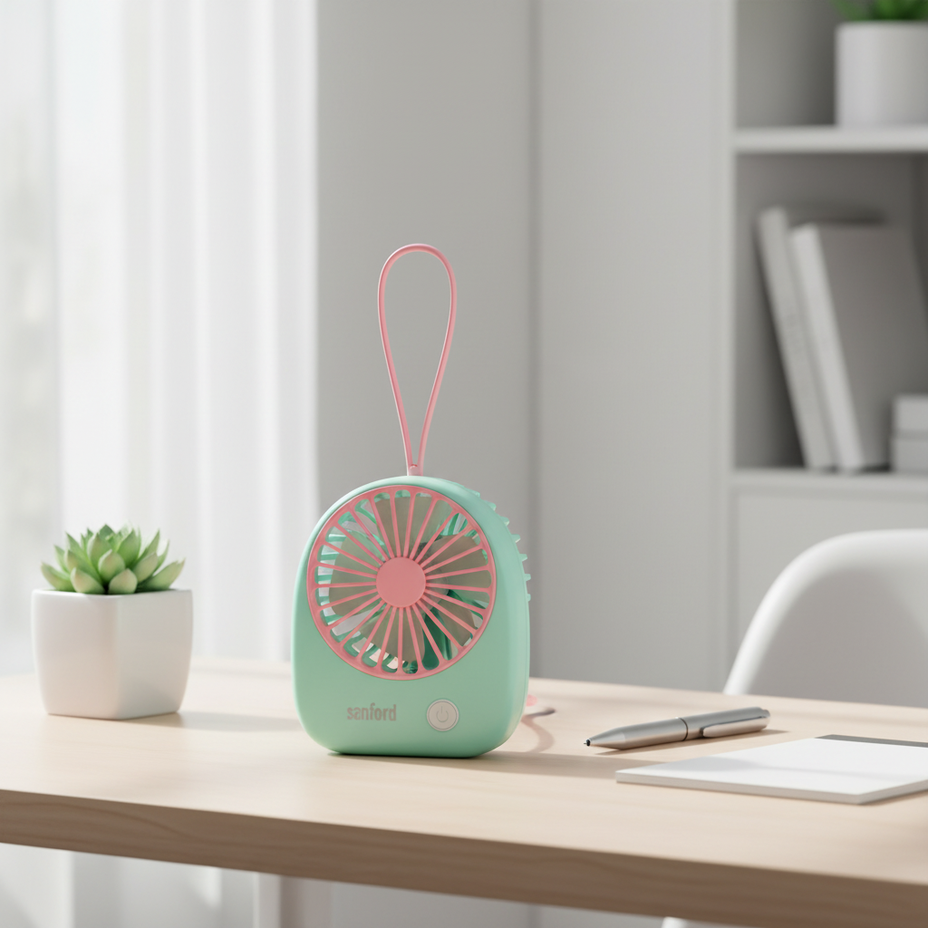 Sanford Rechargeable Mini Fan with USB Charging - SF6653MFN