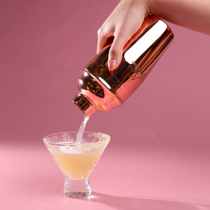 Rose Gold Cocktail Shaker – Stainless Steel, 550ml & 775ml