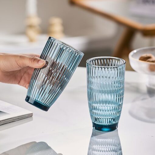 24pcs Luminarc Ricky Dew mazarine glass tumblers 390ml set