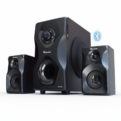 2.1 65W speaker system RA/103 Bluetooth subwoofer FM USB SD card LED display remote control